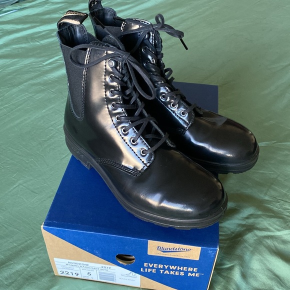 BLUNDSTONE Black Brush lace boot - Picture 4 of 7